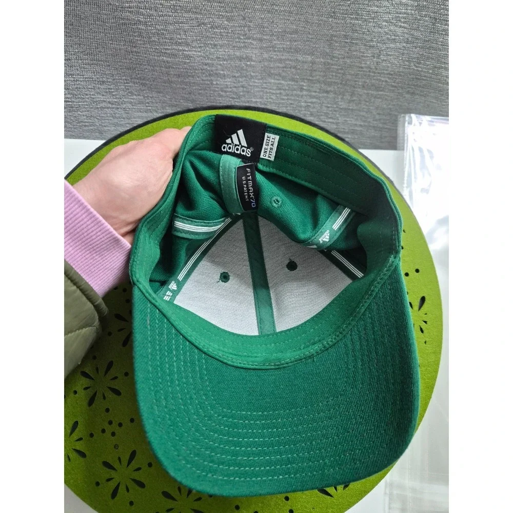 Adidas Fitmax 70 Baseball Cap Mens One Size Emerald Green 6-Panel Fitted Hat